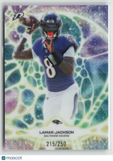 Lamar Jackson 2025 Topps Resurgence Protonyx Aqua Surge Refractor #PT-25