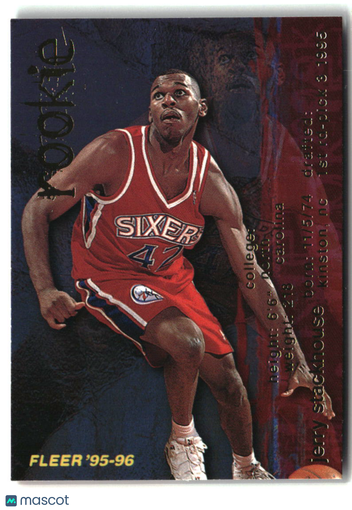 Jerry Stackhouse 1995-96 Fleer #310