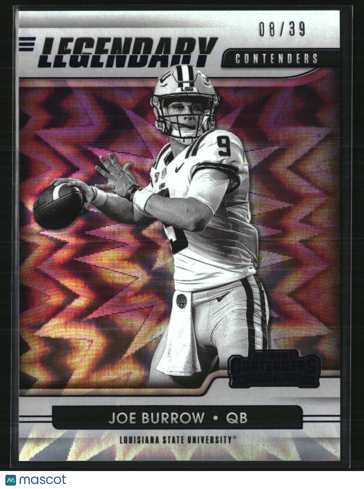 Joe Burrow 2021 Contenders Draft Legendary Contenders Blue Explosion #12 #/39
