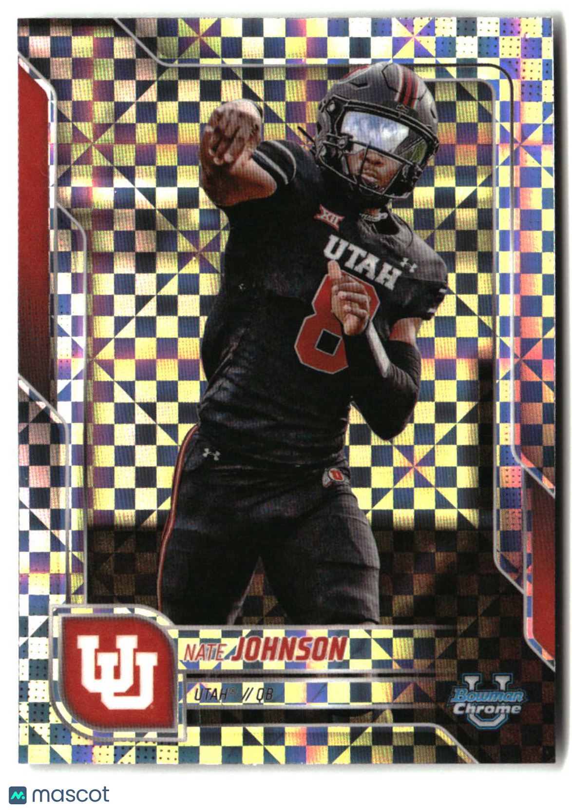 Nate Johnson 2025 Bowman University Chrome Xfractor #57