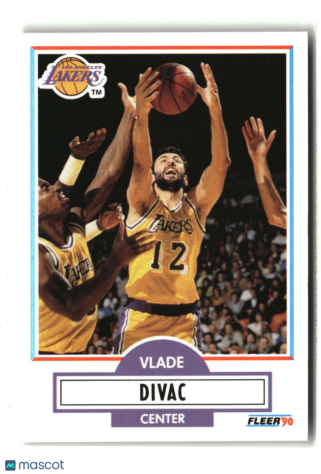 Vlade Divac 1990-91 Fleer #91