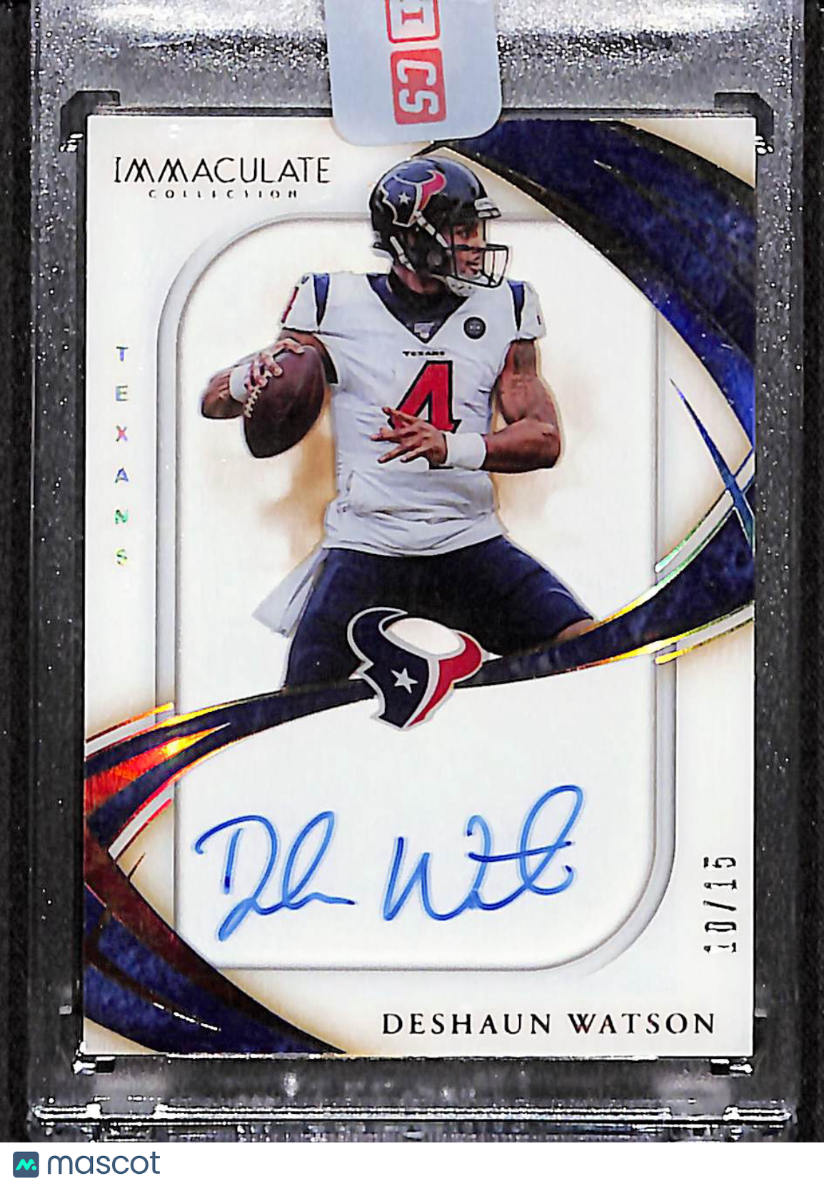 Deshaun Watson 2020 Immaculate Shadowbox Signatures #SS-DW #/15