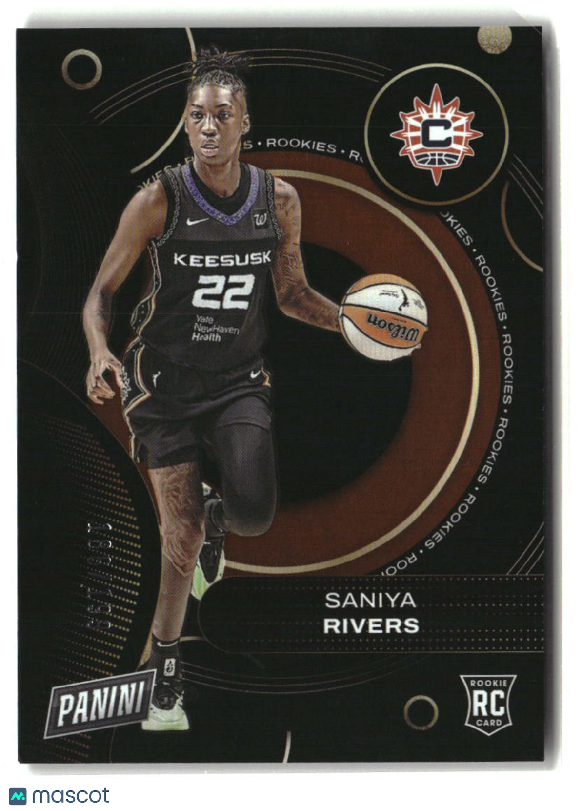 Saniya Rivers 2025 Panini WNBA Player of the Day Rookies Orange #RC7 #/199