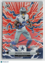 George Pickens 2025 Topps Resurgence Signatures Orange Static Refractor #27