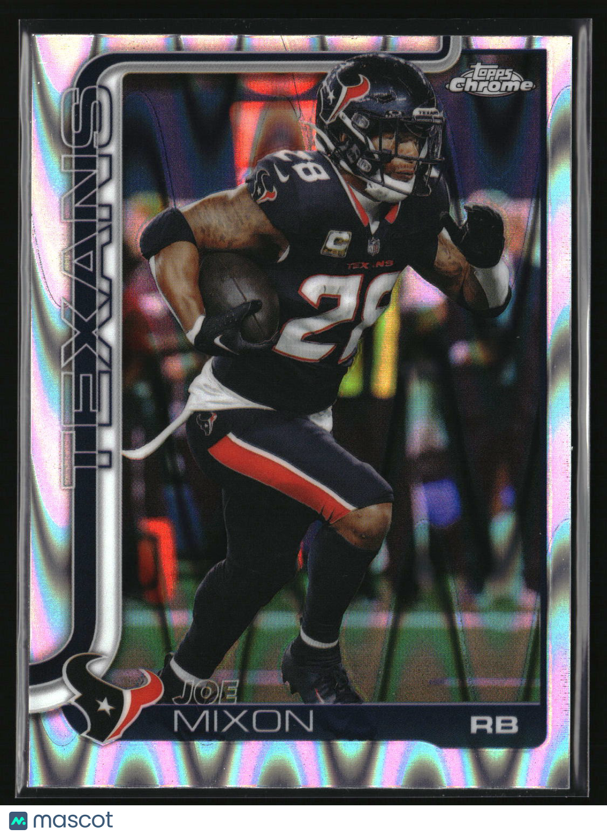 Joe Mixon 2025 Topps Chrome Ray Wave Refractor #120