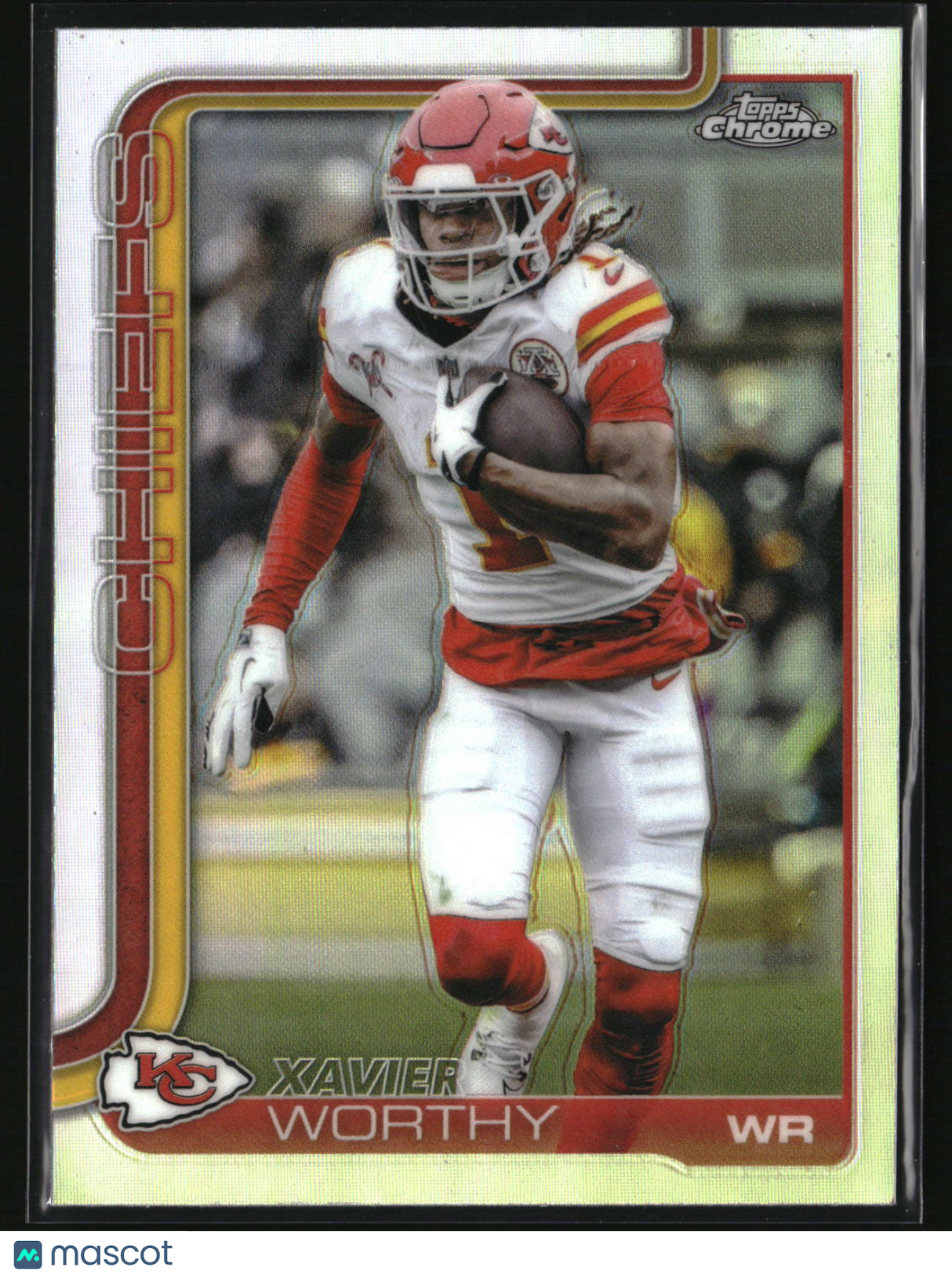 Xavier Worthy 2025 Topps Chrome - Topps Refractor #145