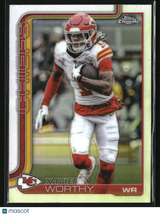 Xavier Worthy 2025 Topps Chrome - Topps Refractor #145