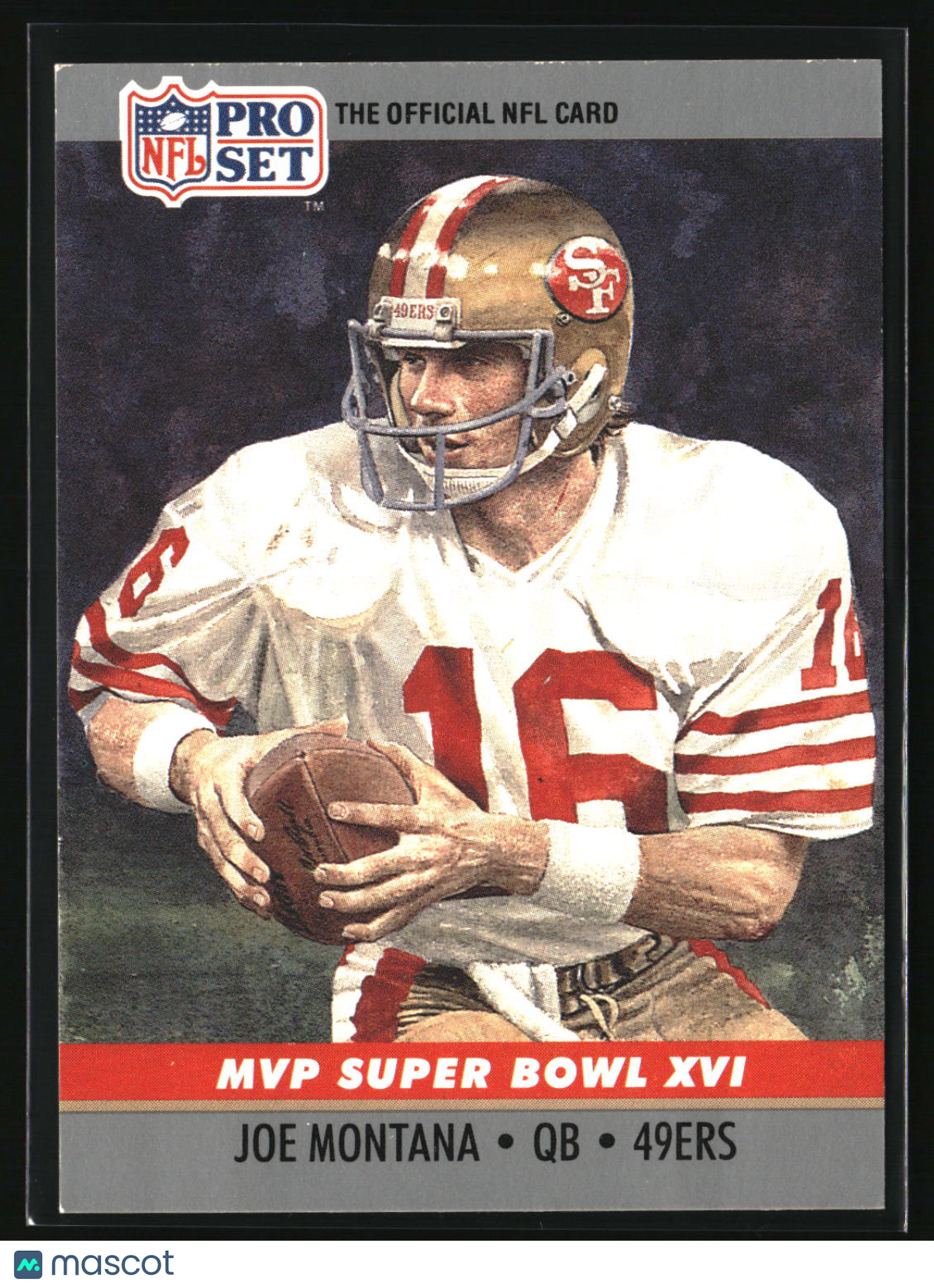 Joe Montana 1990 Pro Set Super Bowl MVP Collectibles #16