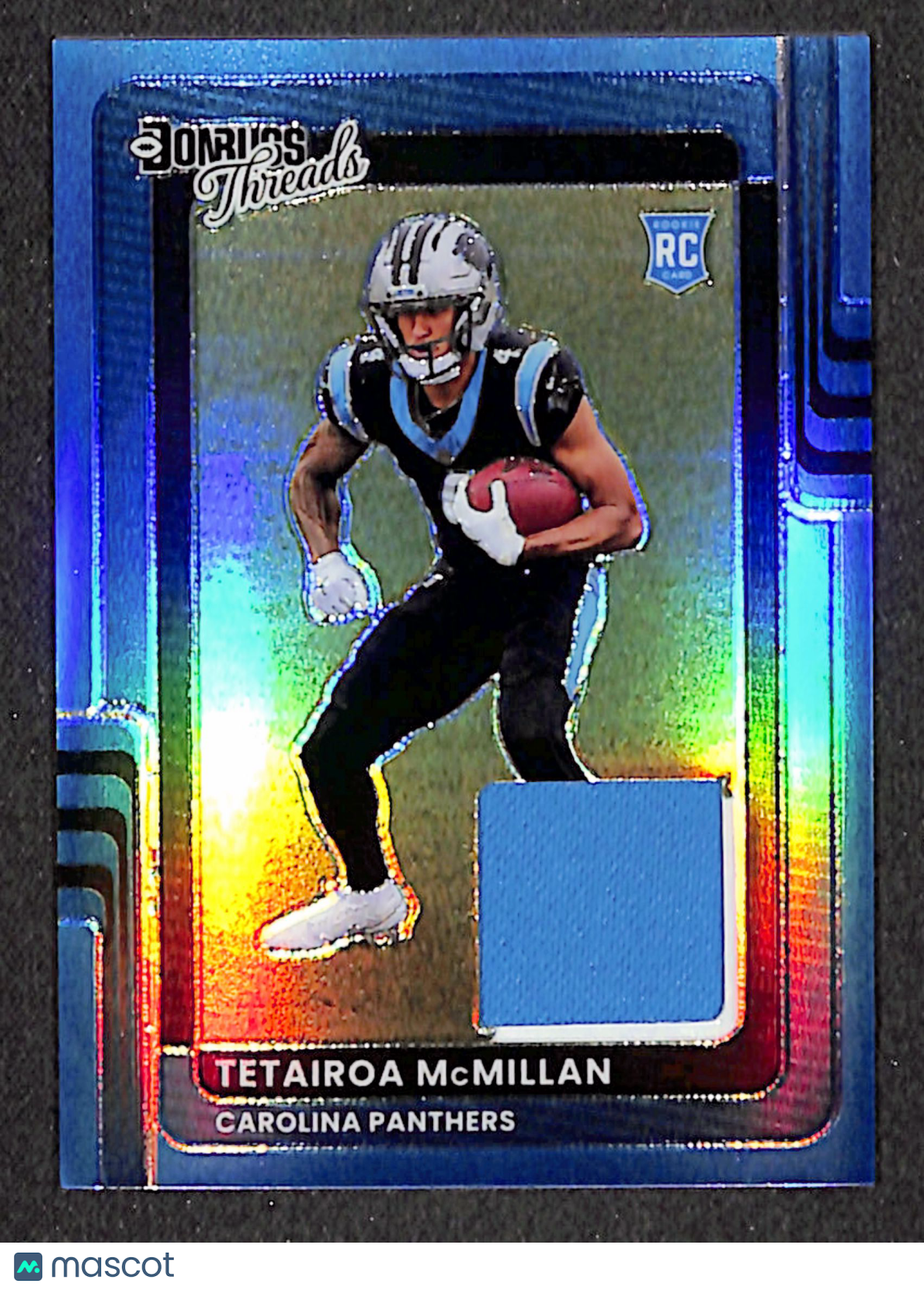 Tetairoa McMillan 2025 Donruss Optic Donruss Threads Neon Blue #DTBH-TMN