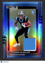 Tetairoa McMillan 2025 Donruss Optic Donruss Threads Neon Blue #DTBH-TMN