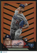 Bobby Miller 2023 Topps Update Orange and Black Foil #US40
