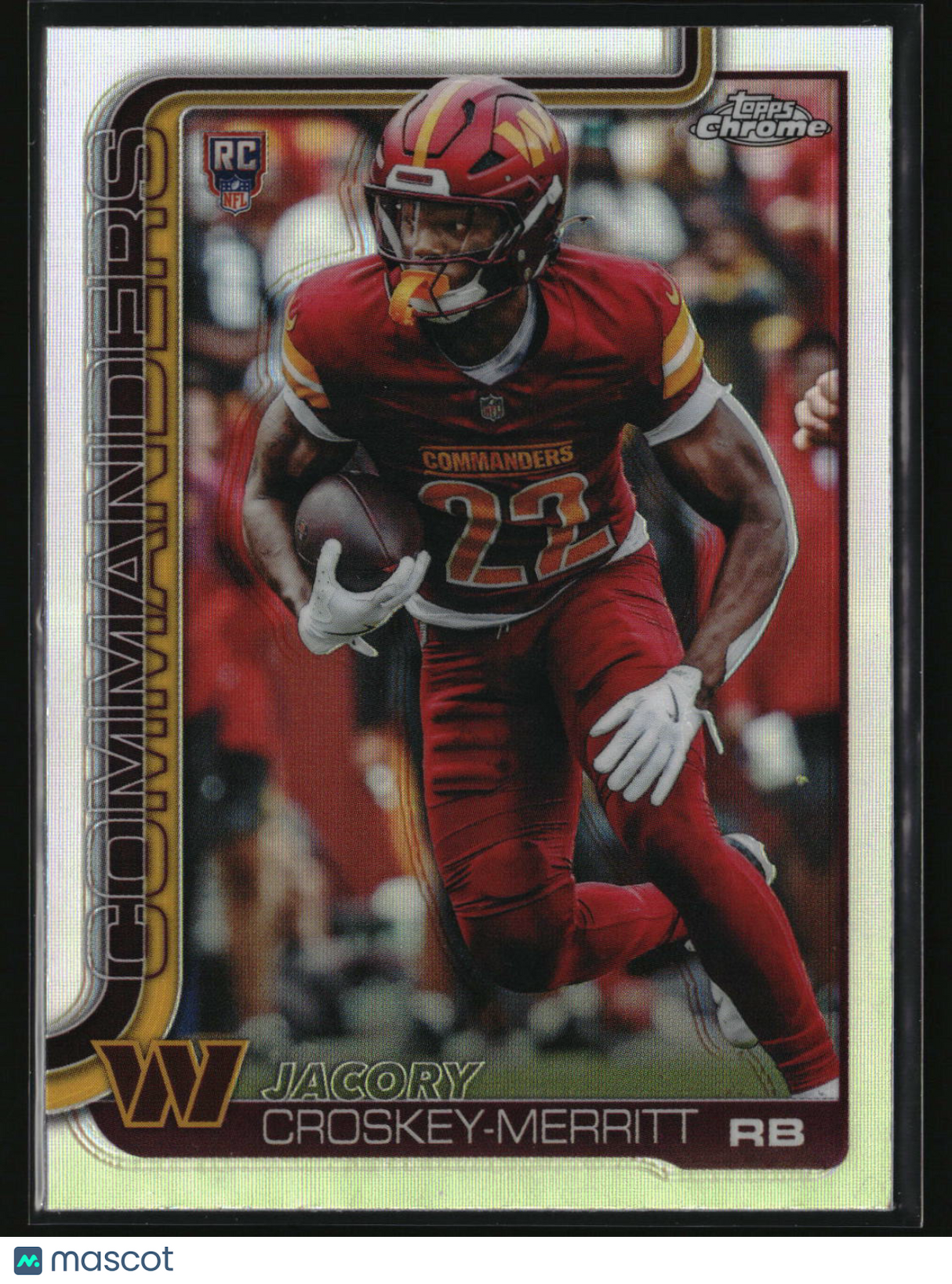 Jacory Croskey-Merritt 2025 Topps Chrome Refractor #387