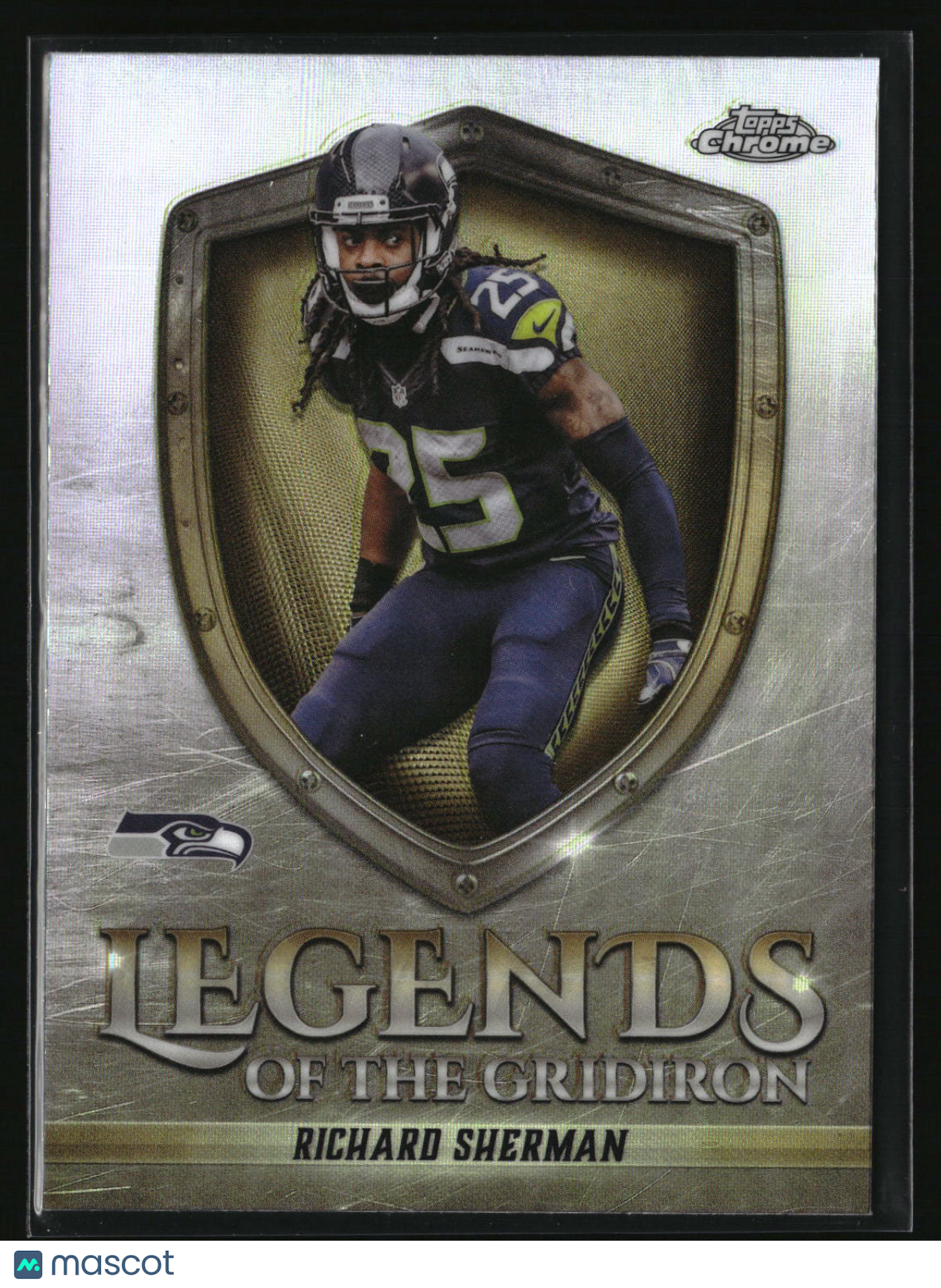 Richard Sherman 2025 Topps Chrome Legends of the Gridiron Refractor #LOG-36
