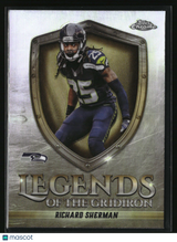 Richard Sherman 2025 Topps Chrome Legends of the Gridiron Refractor #LOG-36