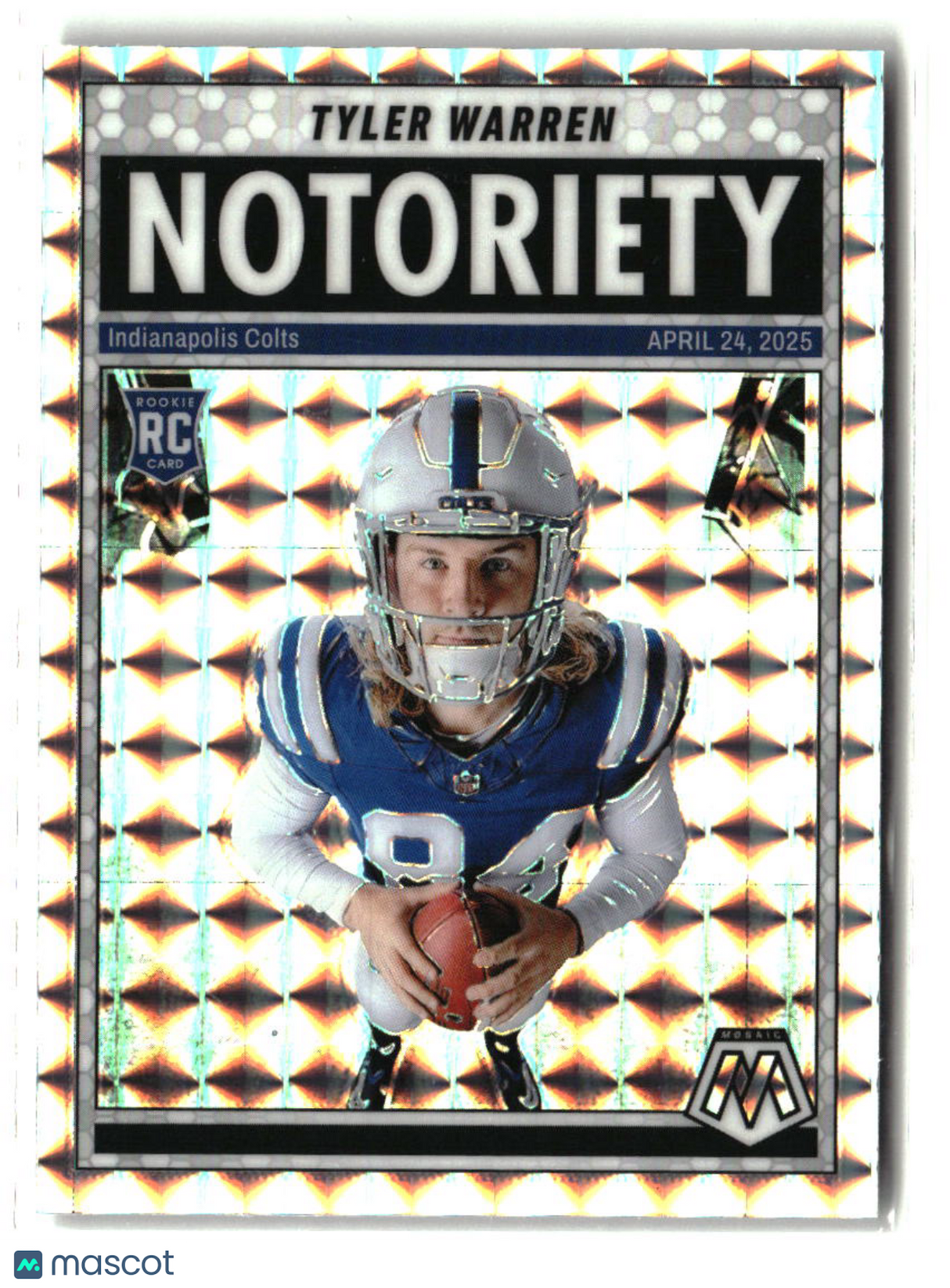 Tyler Warren 2025 Panini Mosaic Notoriety Mosaic #25
