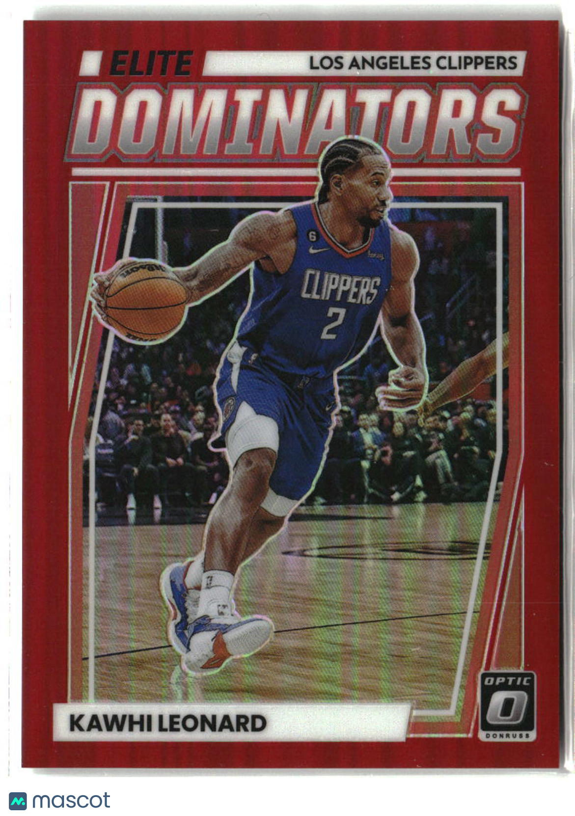 Kawhi Leonard 2022-23 Donruss Optic Elite Dominators Red #18 #/99