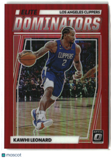 Kawhi Leonard 2022-23 Donruss Optic Elite Dominators Red #18 #/99