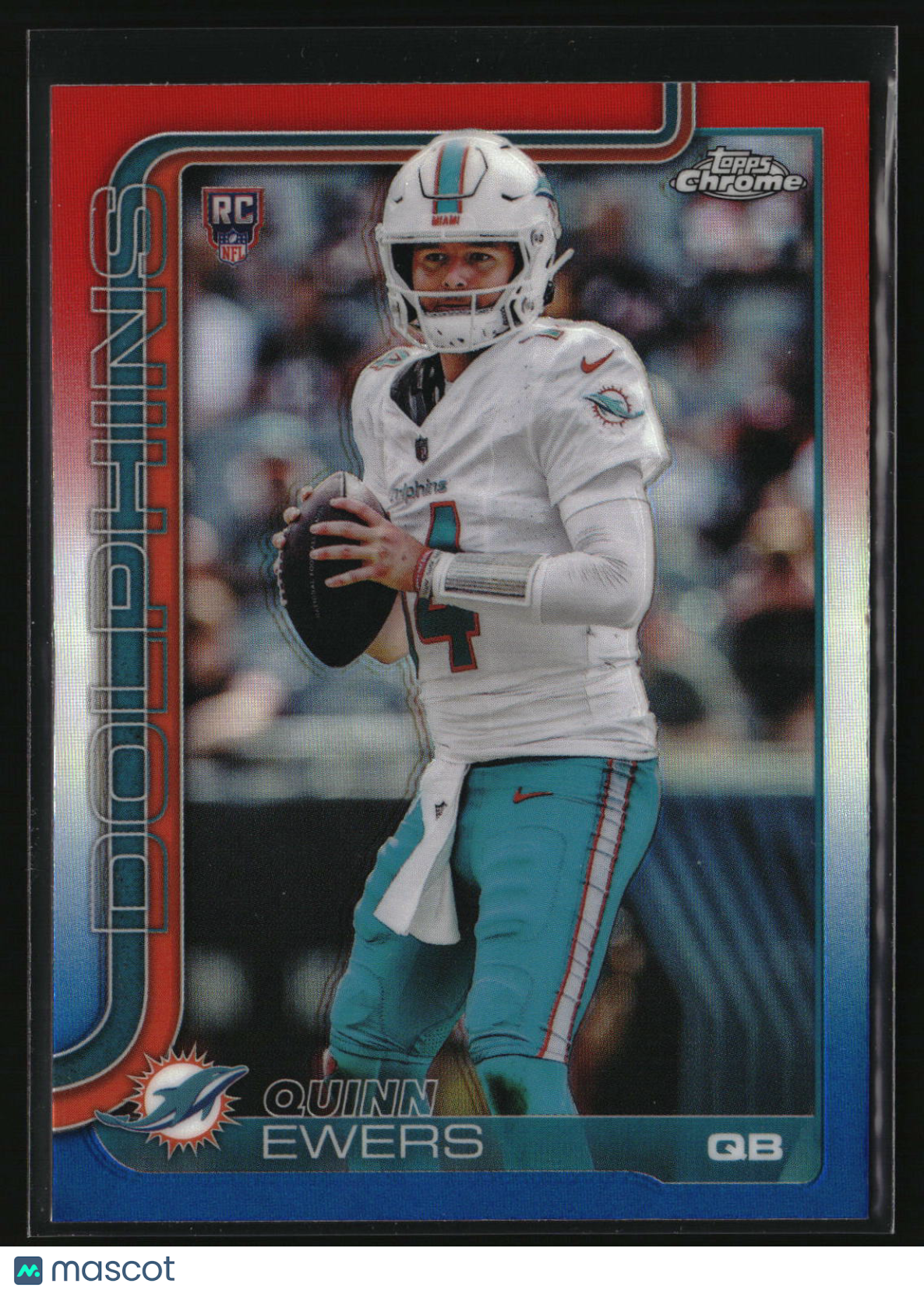 Quinn Ewers 2025 Topps Chrome Red White and Blue Refractor #316