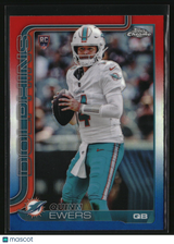 Quinn Ewers 2025 Topps Chrome Red White and Blue Refractor #316