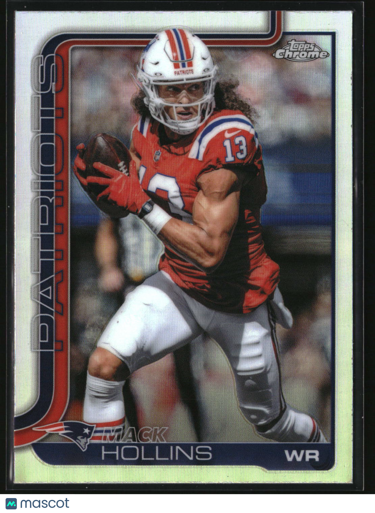 Mack Hollins 2025 Topps Chrome Refractor #206