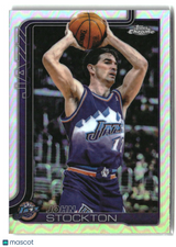 John Stockton 2025-26 Topps Chrome Refractor #250