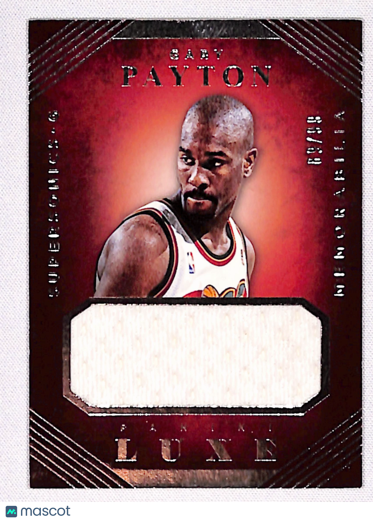 Gary Payton 2015-16 Panini Luxe - Memorabilia #32 #/99