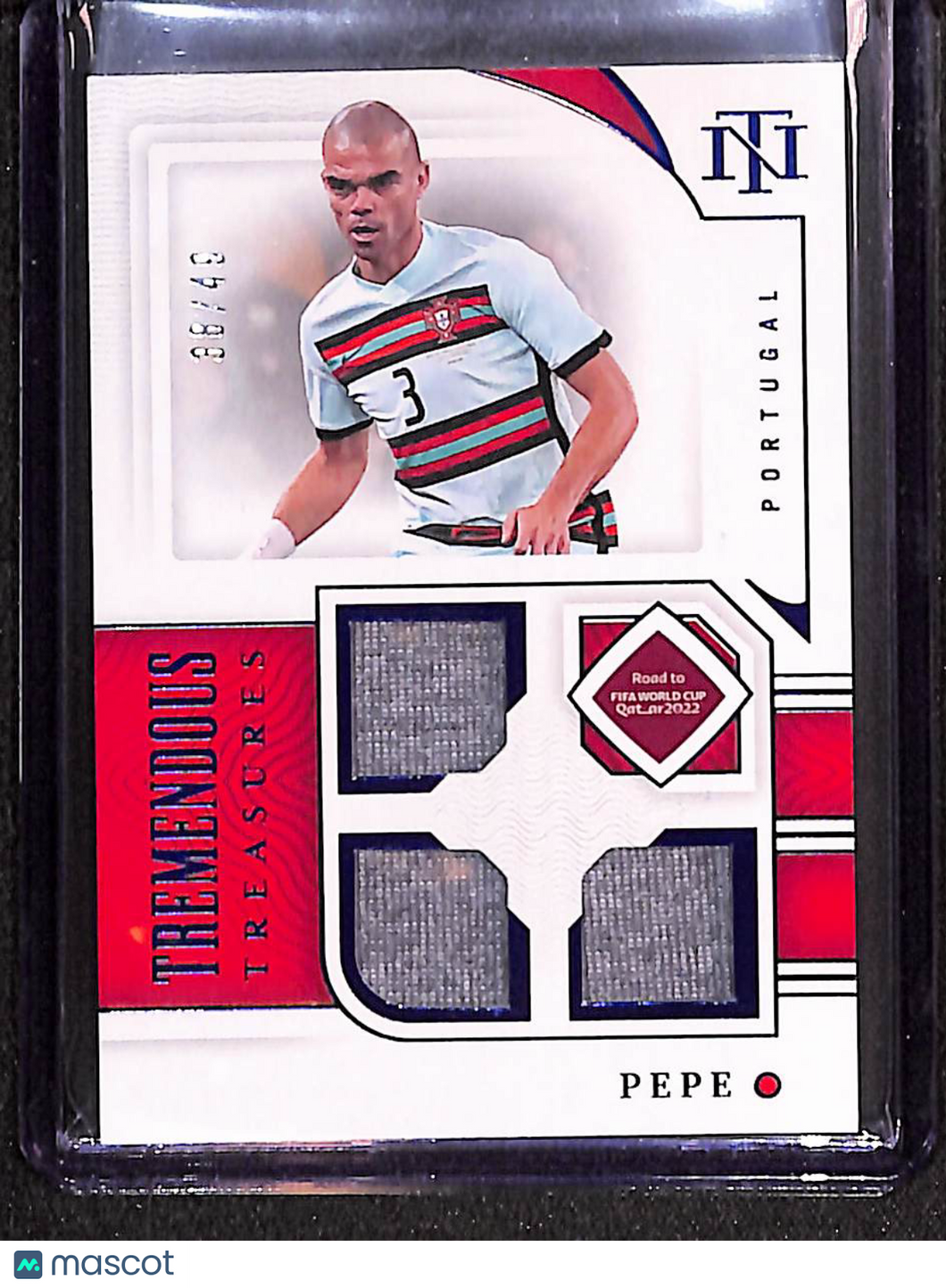 Pepe 2022 National Treasures Tremendous Treasures Ruby #TT-PE /49
