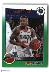 Damian Lillard 2019-20 Hoops Premium Stock Prizms Green #291