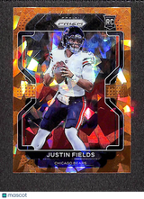 Justin Fields 2021 Panini Prizm Orange Ice #334