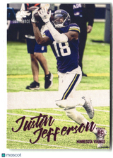 Justin Jefferson 2020 Panini Chronicles Luminance Update Rookies Pink #217