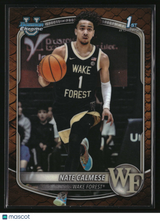 Nate Calmese 2025-26 Bowman Chrome Prospects Reptilian Refractor #BCP-92