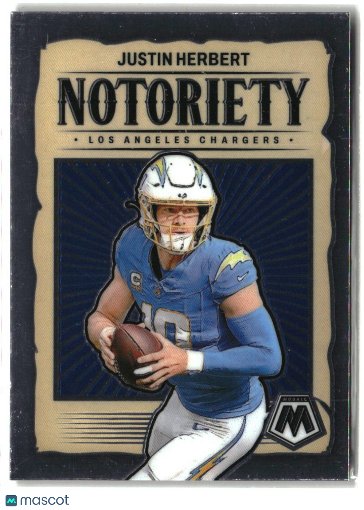 Justin Herbert 2024 Panini Mosaic Notoriety #14