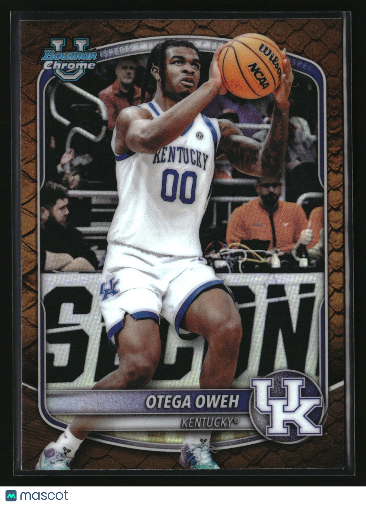 Otega Oweh 2025-26 Bowman Chrome Prospects Reptilian Refractor #BCP-98