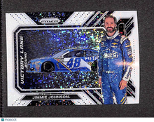 Load image into Gallery viewer, Jimmie Johnson 2023 Panini Prizm Victory Lane Bound White Sparkle Prizm #VLB15 3
