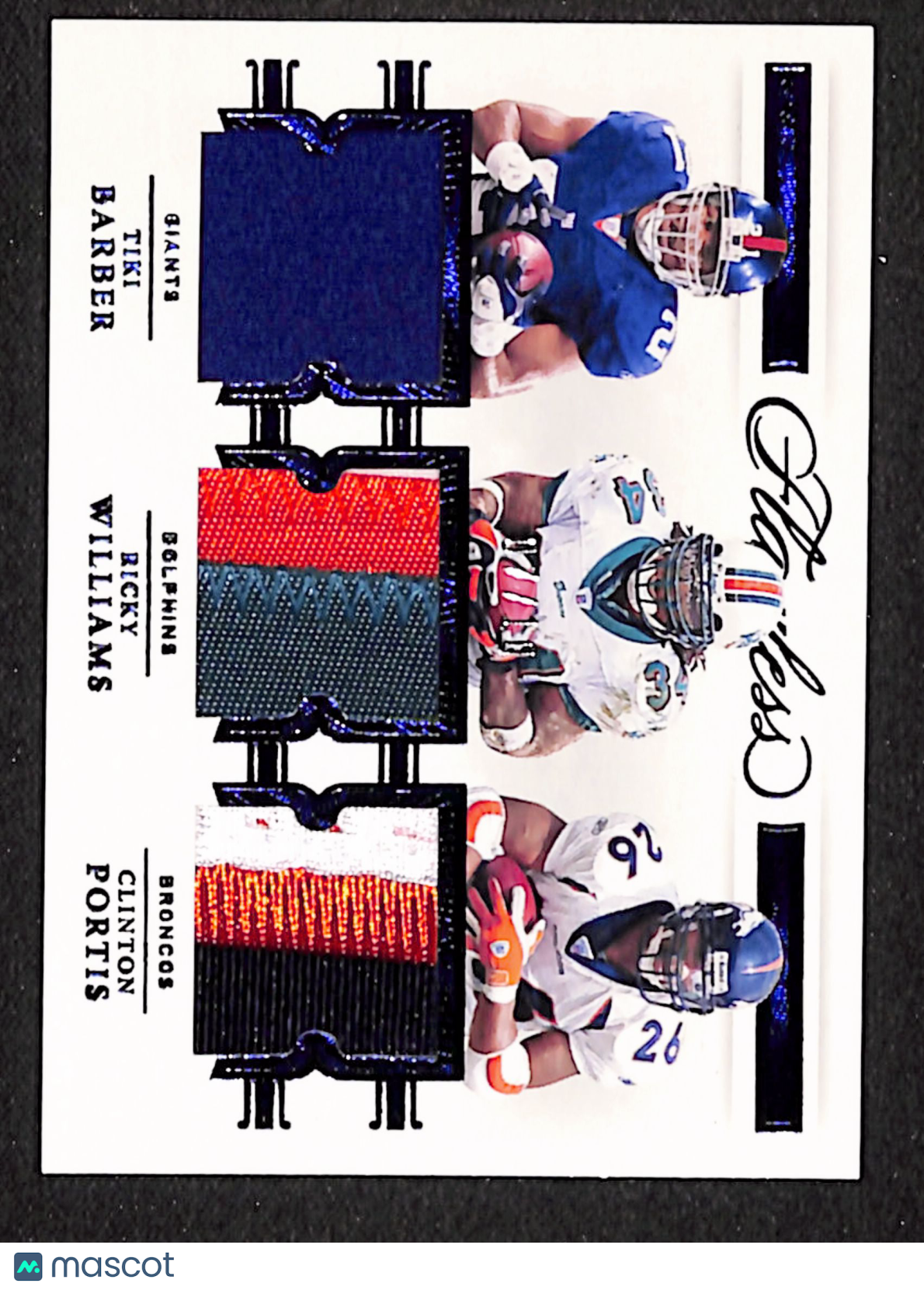 Barber / Williams / Portis 2021 Flawless Triple Patches Sapphire #TP13 #/10