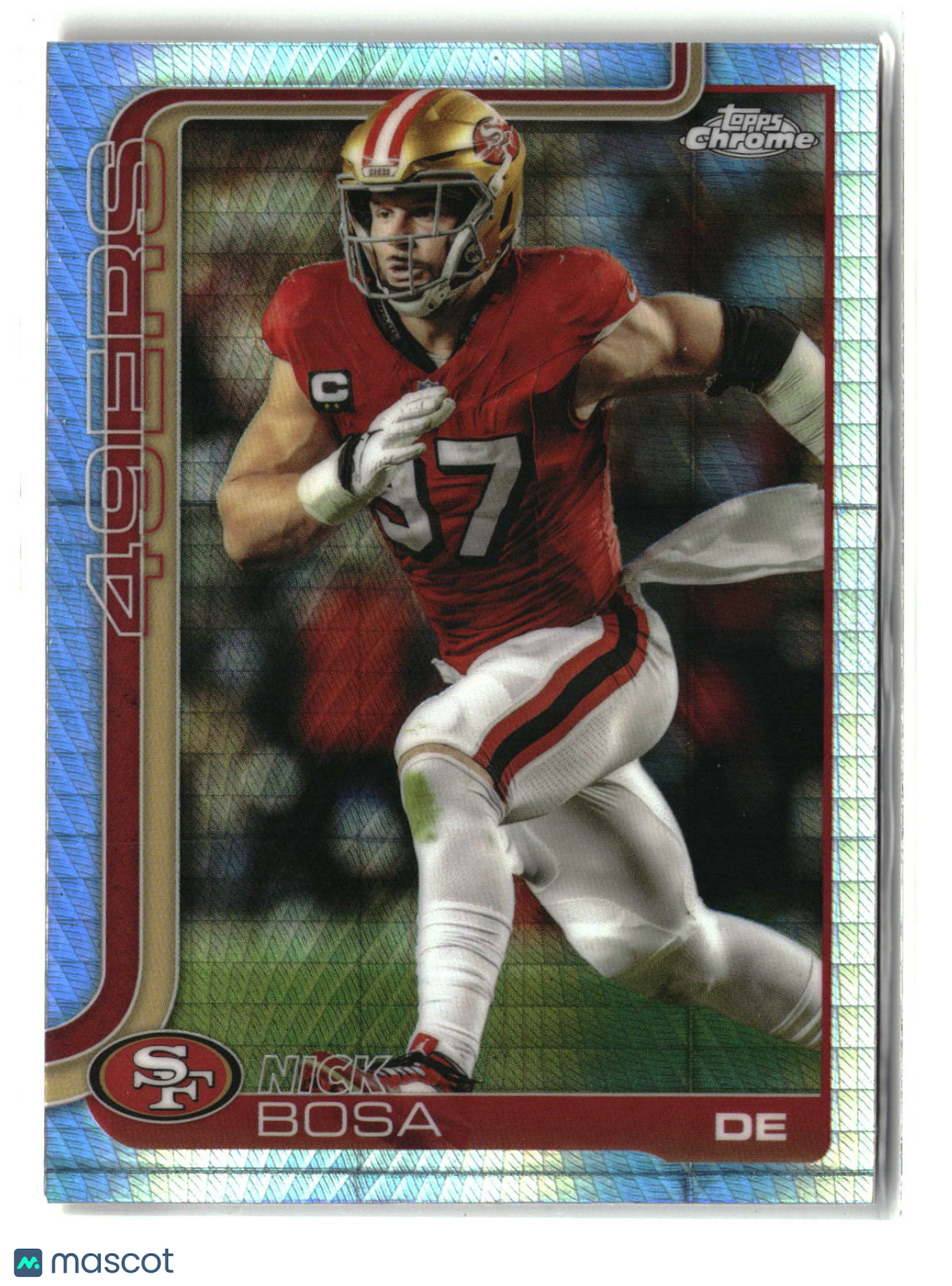 Nick Bosa 2025 Topps Chrome Prism Refractor #264