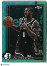 Dariq Whitehead 2025-26 Topps Chrome Teal Refractor #91 #/299