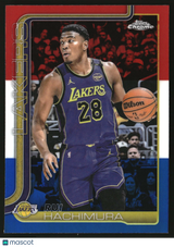 Rui Hachimura 2025-26 Topps Chrome Red White and Blue Refractor #148