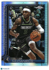 Jaden McDaniels 2025-26 Topps Chrome Prism Refractor #176
