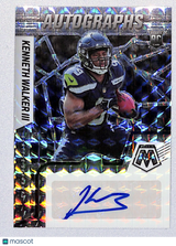 Kenneth Walker III 2022 Panini Mosaic Rookie Autographs Mosaic #RAM-KW