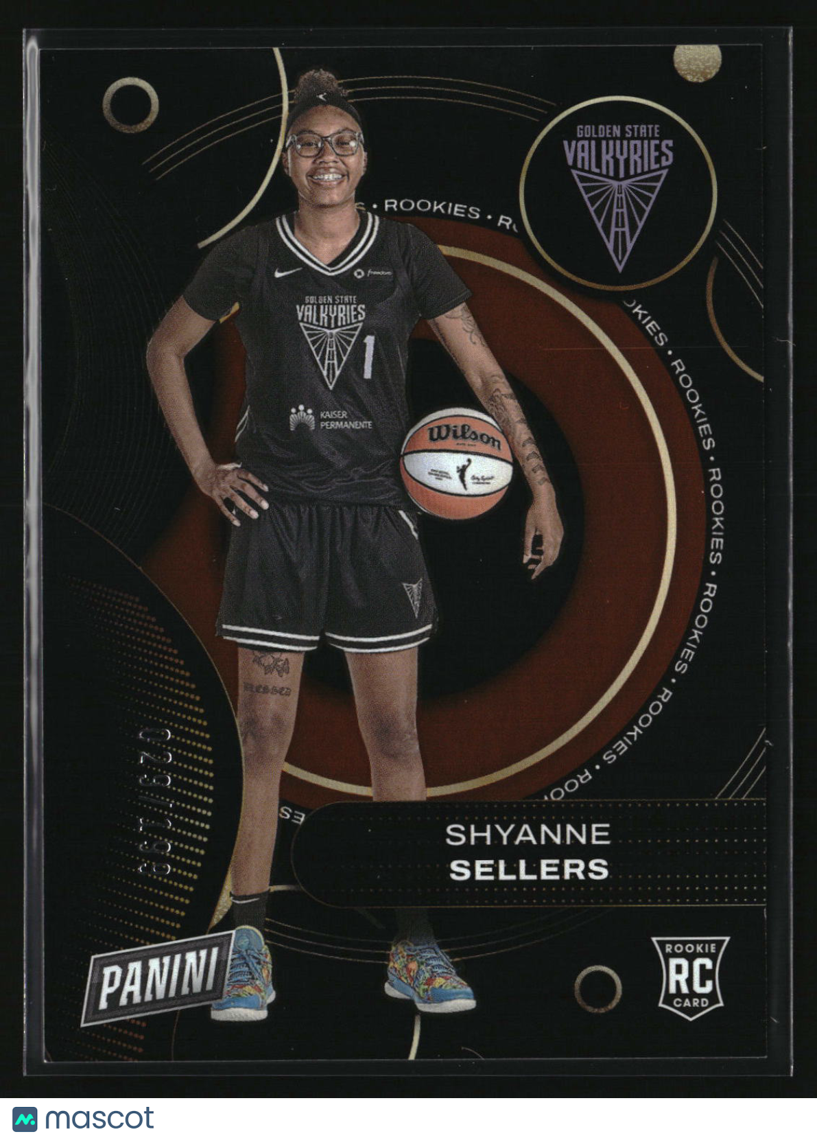 Shyanne Sellers 2025 Panini WNBA Player of the Day Rookies Orange #RC13 #/199