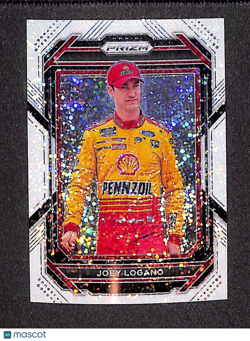 Joey Logano 2023 Panini Prizm White Sparkle Prizm #11