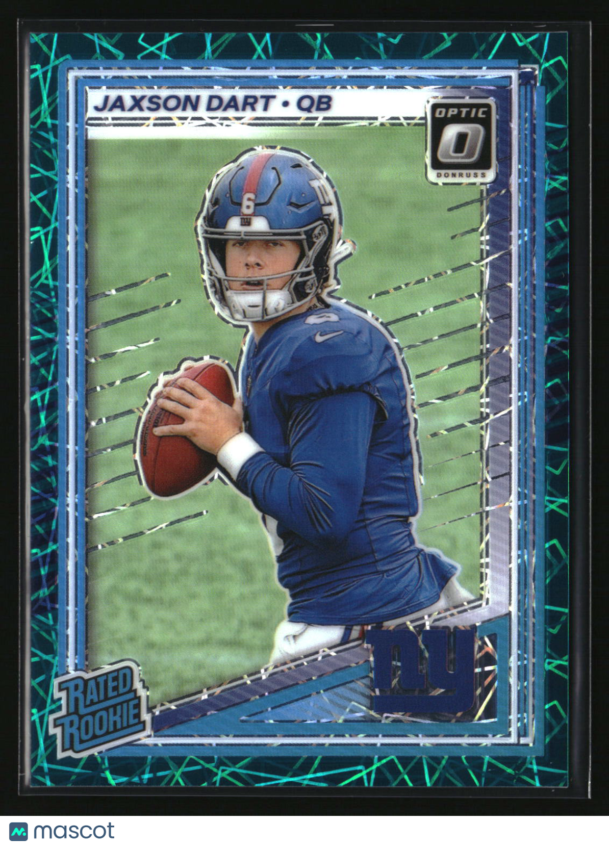 Jaxson Dart 2025 Donruss Optic Teal Velocity #273