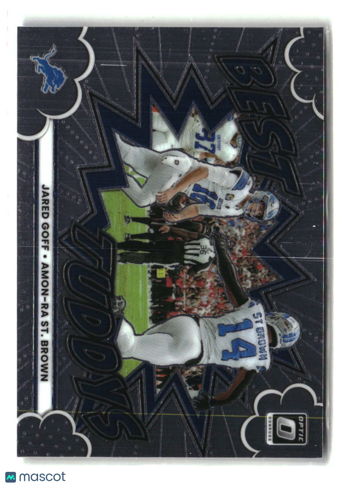 Jared Goff/Amon-Ra St. Brown 2025 Donruss Optic Best Tuddys #9