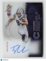 Tyler Warren 2025 Signature Class Rookie Class Crystal Clear Autographs #RCCL-TW