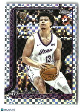 Walter Clayton Jr. 2025-26 Topps Chrome X-Fractor #268