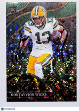 Dontayvion Wicks 2023 Panini Select Disco Green Prizms #271 #/5