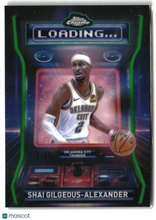 Load image into Gallery viewer, Shai Gilgeous-Alexander 2025-26 Topps Chrome Loading Refractors Green /99 #LD-1
