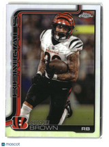 Chase Brown 2025 Topps Chrome Refractor #62