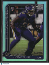 Emery Jones Jr 2025 Topps Chrome Football Teal Refractor /299 #386